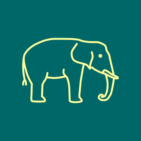 Elefantennetz-Ikone — Stockvektor