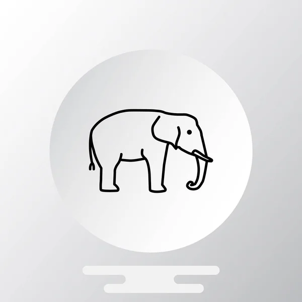 코끼리 웹 아이콘 — 스톡 벡터