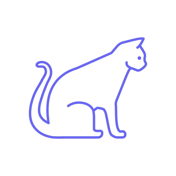 Εικονίδιο web γάτα — Διανυσματικό Αρχείο