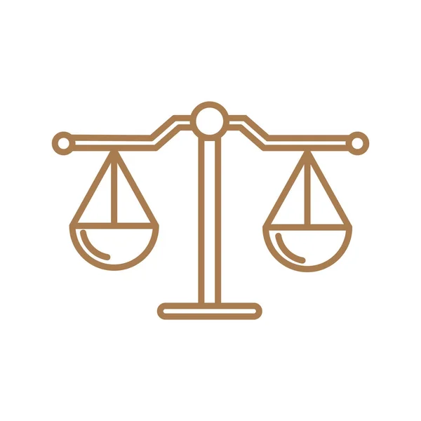 Масштаби ікони справедливості — стоковий вектор