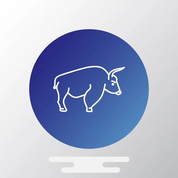 Icono web de toro — Vector de stock