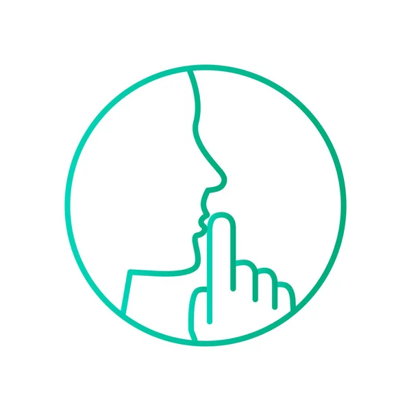 Знак тишины рисунок