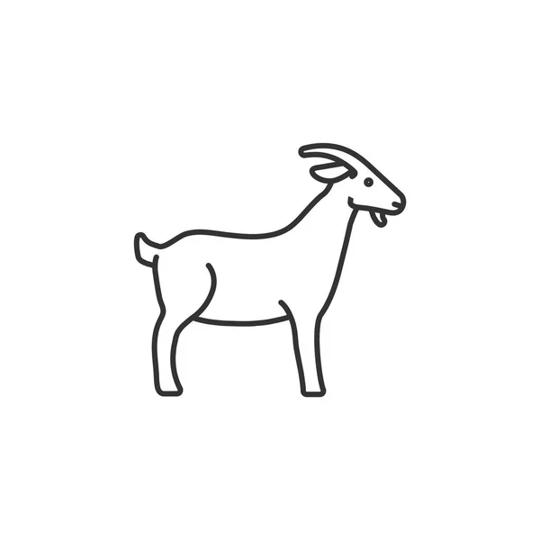 Icono web de cabra — Vector de stock