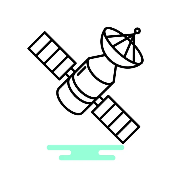 Satellit einfaches Symbol — Stockvektor