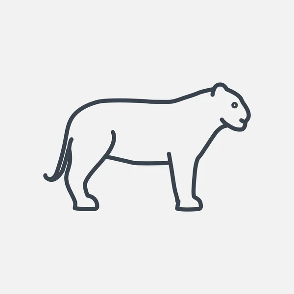 Ikona webové Puma — Stockový vektor