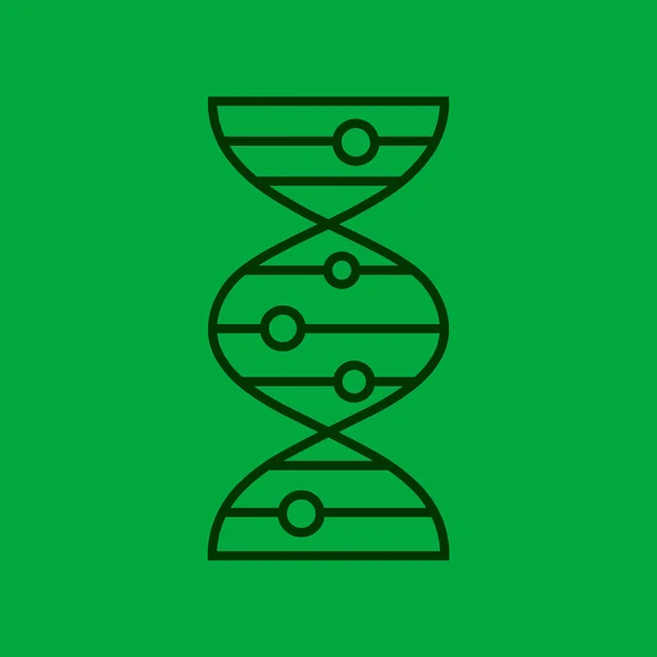 Icona della molecola del DNA — Vettoriale Stock