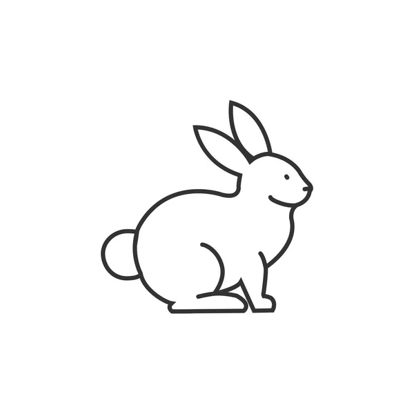 Conejo icono web — Vector de stock