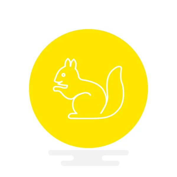 Squirrel web icon — Stock Vector