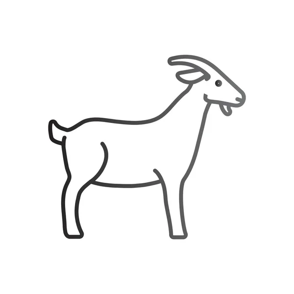 Icône Web de chèvre — Image vectorielle