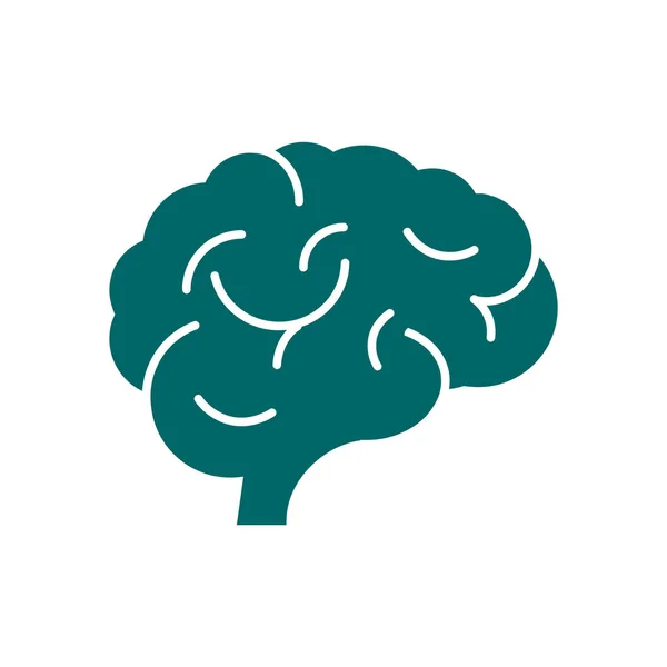 Ikona mózgu, ilustracja — Wektor stockowy
