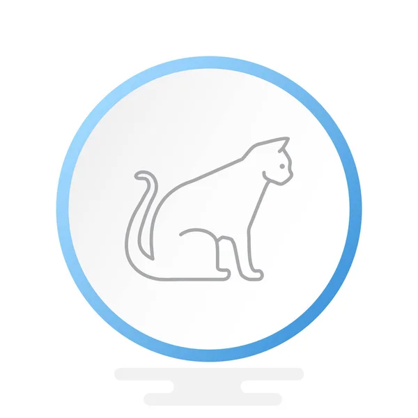 Icono animal simple — Vector de stock