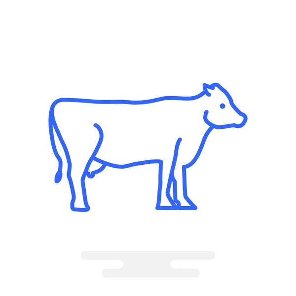 Icône web vache — Image vectorielle