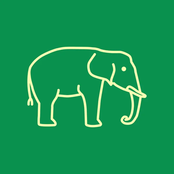 Olifant web pictogram — Stockvector