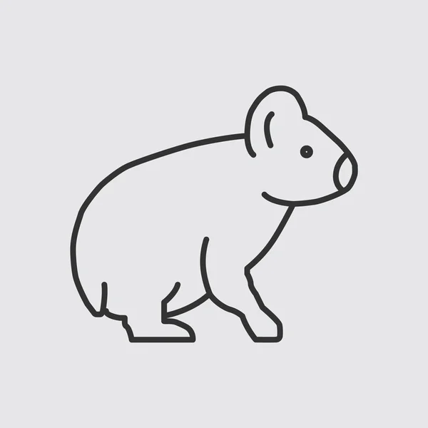 Icono animal simple — Vector de stock