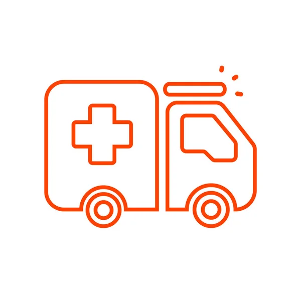 Logo ambulans mobil - Stok Vektor