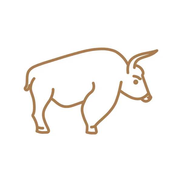 Icono web de toro — Archivo Imágenes Vectoriales