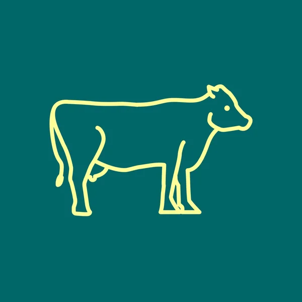 Cow Web icon — стоковый вектор