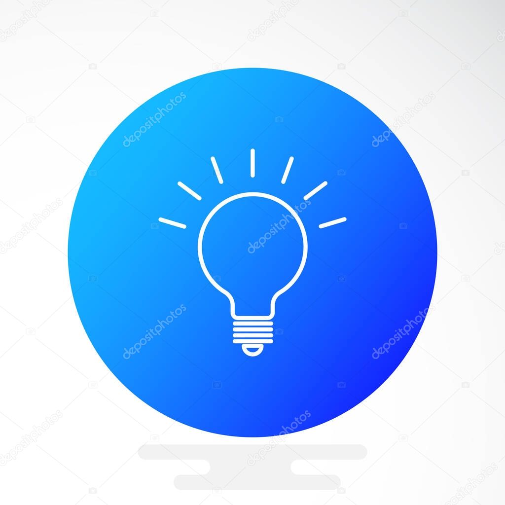 Light bulb web icon
