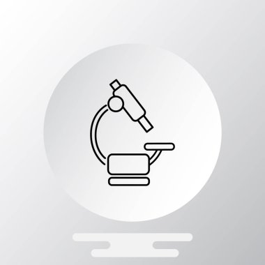 Mikroskop Düz Simgesi 