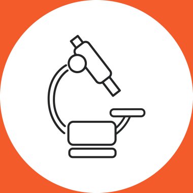 Mikroskop Düz Simgesi 