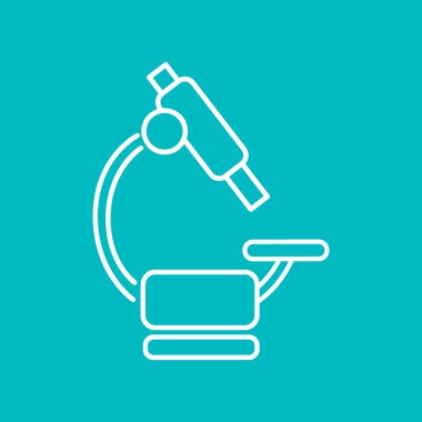 Mikroskop Düz Simgesi 