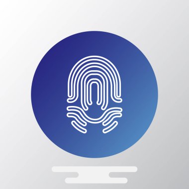 parmak izi basit simgesi