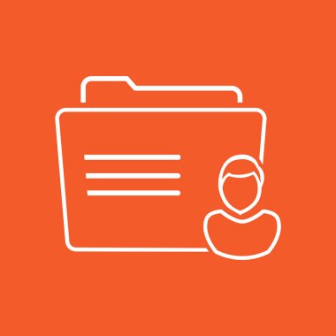 klasör logo illüstrasyon