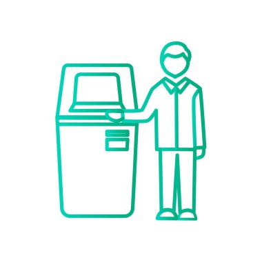 Self-Servis terminal simgesi