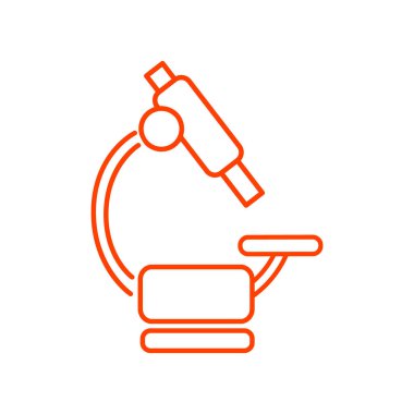 Mikroskop Düz Simgesi 