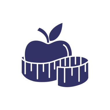 elma ve şerit metre