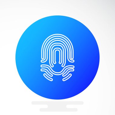 parmak izi basit simgesi