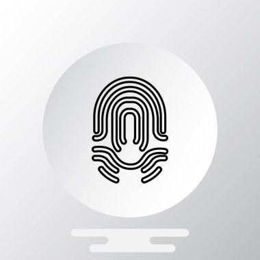 parmak izi basit simgesi