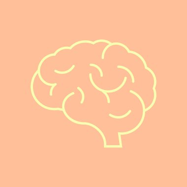 beyin simgesi, illüstrasyon 