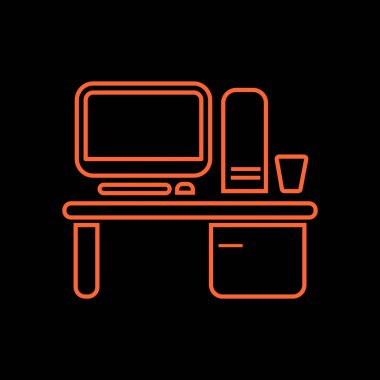 Çalışma alanı ile bilgisayar kutsal kişilerin resmi