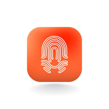 parmak izi basit simgesi