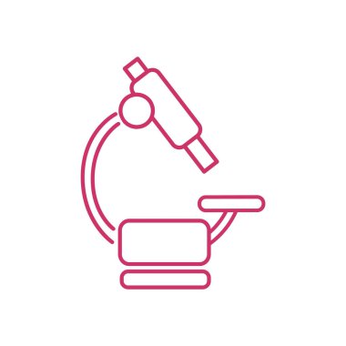 Mikroskop Düz Simgesi 