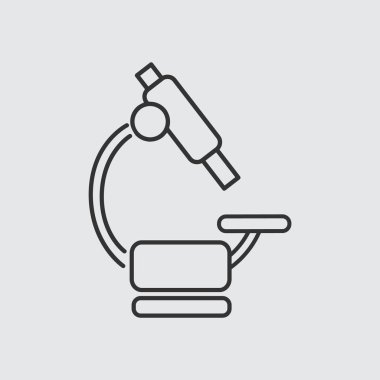 Mikroskop Düz Simgesi 