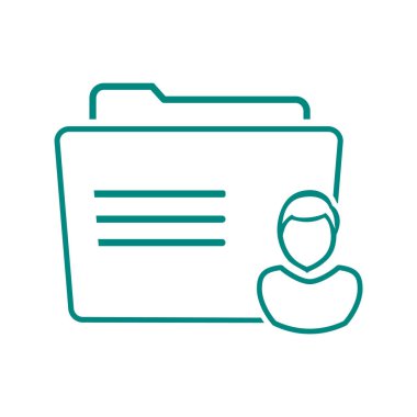 klasör logo illüstrasyon