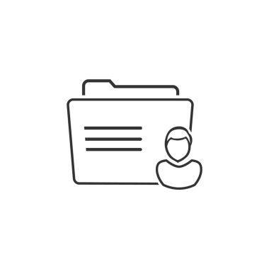 klasör logo illüstrasyon