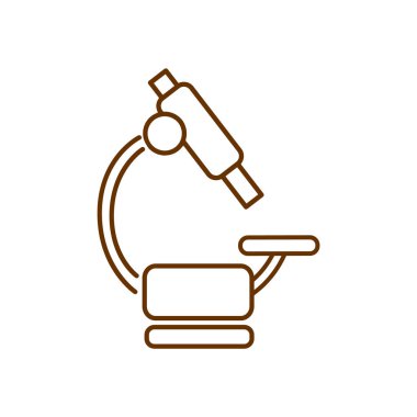 Mikroskop Düz Simgesi 