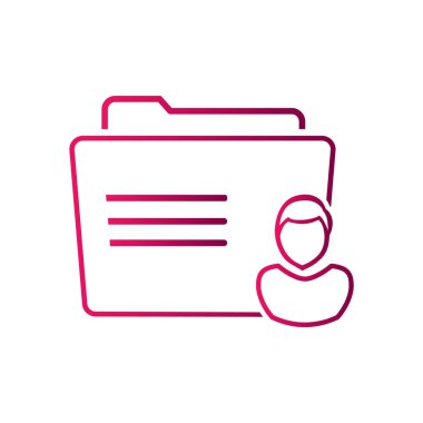 klasör logo illüstrasyon