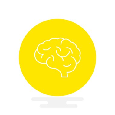 beyin simgesi, illüstrasyon 