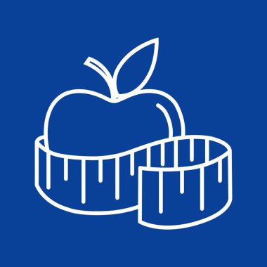 elma ve şerit metre