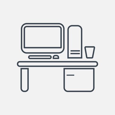 Çalışma alanı ile bilgisayar kutsal kişilerin resmi