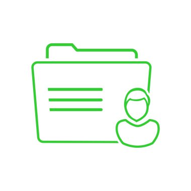 klasör logo illüstrasyon