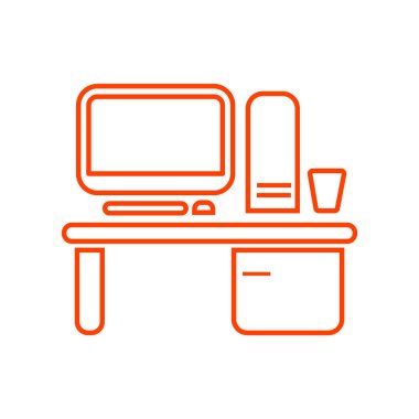 Çalışma alanı ile bilgisayar kutsal kişilerin resmi