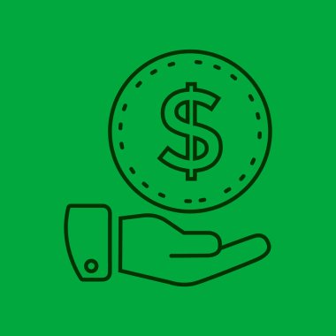 Elindeki dolar işareti