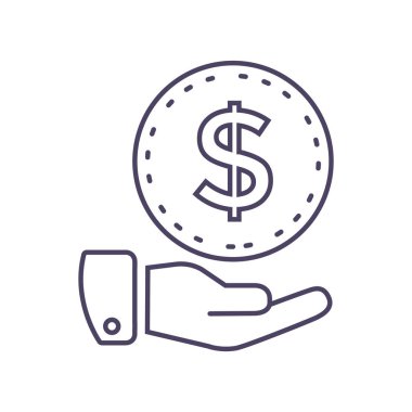 Elindeki dolar işareti