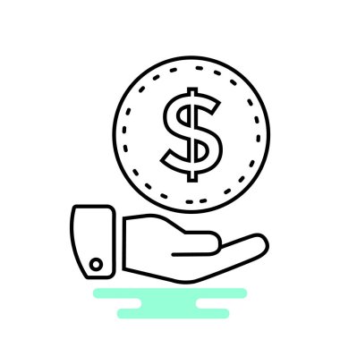 Elindeki dolar işareti