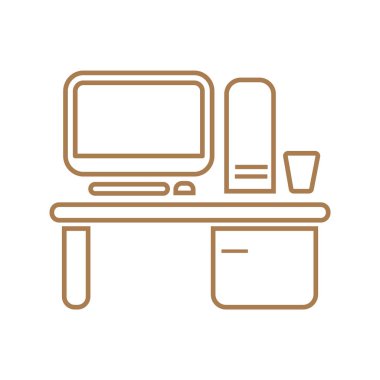 Çalışma alanı ile bilgisayar kutsal kişilerin resmi